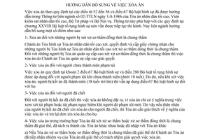 Thông tư liên tịch 03/TTLN xóa án