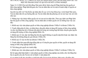 Thông tư 3-NCPL hướng dẫn xét xử tranh chấp quyền sở hữu công nghiệp