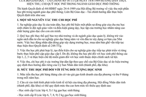 Thông tư liên bộ 16-TT/LB hướng dẫn thu chi quỹ học phí ngành giáo dục phổ thông