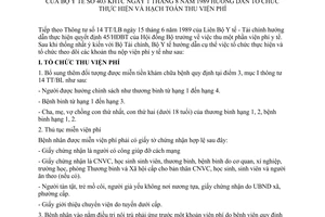 Công văn 403-KHTC hướng dẫn tổ chức thực hiện và hạch toán thu viện phí