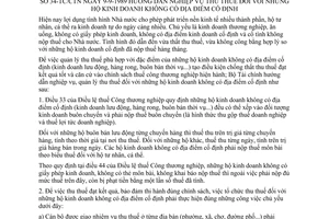 Thông tư 34-TC/CTN hướng dẫn nghiệp vụ thu thuế hộ kinh doanh không có địa điểm cố định