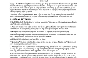 Thông tư 79-VKSND/TT hướng dẫn pháp lệnh tổ chức điều tra hình sự ngành kiểm sát