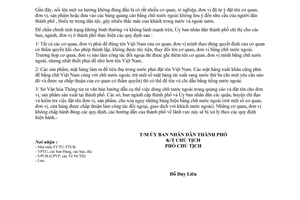 Công văn 4904/UB-VX chấn chỉnh dùng chữ nước ngoài đặt tên cho các đơn vị, sản phẩm trong quảng cáo