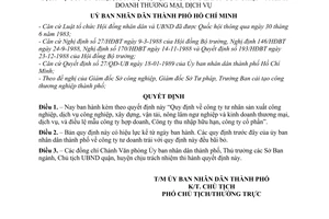 Quyết định 639/QĐ-UB Quy định công ty tư nhân sản xuất công nghiệp, dịch vụ công nghiệp,XD, vận tải, nông lâm ngư nghiệp và kinh doanh thương mại,DV