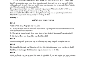 Pháp lệnh Đê điều 1989 26-LCT/HĐNN8