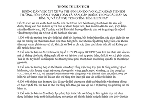 Thông tư liên tịch 09-BTP-BTC-TANDTC-VKSNDTC/TTLT hướng dẫn xét xử thi hành án tiền bồi thường, bồi hoàn, thanh toán tài sản án hình sự dân sự