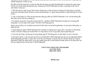 Công văn 4873/UB-VX  chấn chỉnh tổ chức khiêu vũ