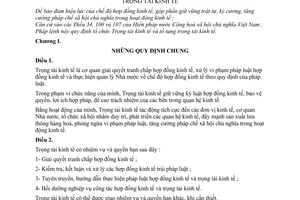 Pháp lệnh Trọng tài kinh tế 1990 31-LCT/HĐNN8