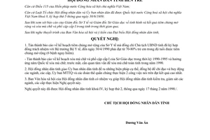 Nghị quyết 03/HĐND-NQ 1990 tiêm chủng mở rộng phổ cập giáo dục cấp I xóa mù chữ Bến Tre