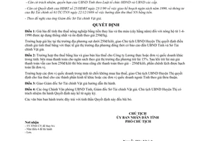 Quyết định 58/QĐ.UB năm 1990 giá tính thuế nông nghiệp cây hằng năm An Giang