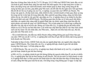 Chỉ thị 11/CT.UB năm 1990 xử lý Công ty xí nghiệp giải thể theo Chỉ thị 27-CT.UB An Giang