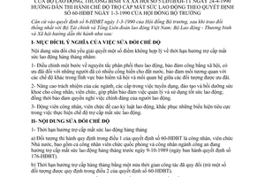 Thông tư 05/LĐTBXH-TT chế độ trợ cấp mất sức lao động hướng dẫn chế độ trợ cấp mất sức lao động theo Quyết định 60-HĐBT