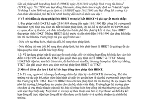 Hướng dẫn 2241/UB-NC  thực hiện chế độ hợp đồng kinh tế theo pháp lệnh hợp đồng kinh tế và pháp lệnh trọng tài kinh tế trên địa bàn HCM