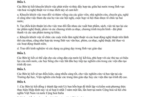 Hiệp định văn hoá giữa Việt Nam Italia 1990