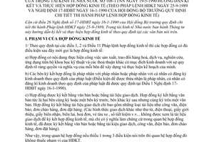 Thông tư 108-TTNN hướng dẫn ký kết thực hiện hợp đồng kinh tế hướng dẫn Pháp lệnh HĐKT Nghị định 17-HĐBT