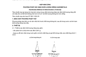 Tiêu chuẩn Việt Nam TCVN 5049:1990 (ST SEV 1253-78) về Hợp kim cứng - Phương pháp xác định khối lượng riêng Hardmetals do Ủy ban Khoa học và Kỹ thuật Nhà nước ban hành