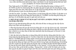 Thông tư liên tịch 24/TT-LB bổ sung cấp phát sử dụng kinh phí sắp xếp lại lao động từ ngân sách Nhà nước