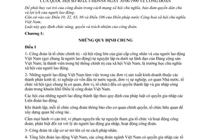 Luật Công đoàn 1990 40-LCT/HĐNN8