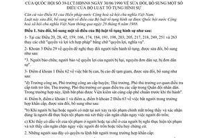 Bộ luật Tố tụng hình sự 1990 sửa đổi 39-LCT/HĐNN8