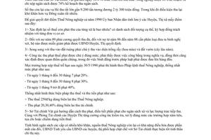 Chỉ Thị 16/CT.UB đẩy mạnh công tác thu thuế Nông nghiệp vụ Hè Thu năm 1990 An Giang