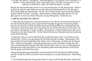 Thông tư liên bộ 29/TT-LB hướng dẫn tạm thời cấp phát khoản lương hưu, trợ cấp thương binh xã hội