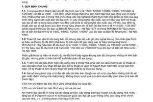 Tiêu chuẩn ngành 96 TCN 42:1990 về Thành lập bản đồ địa hình tỷ lệ 1:500 - 1:1000 - 1:2000 - 1:5000 - 1:10000 - 1:25000 (phần trong nhà)