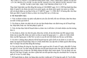 Thông tư 13-BYT/TT hướng dẫn quy định quản lý đoàn nước ta ra nước ngoài làm việc học tập lĩnh vực y tế