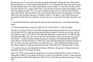 Chỉ thị 36/CT-UB chống thất thu thuế địa bàn thành phố Hồ Chí Minh