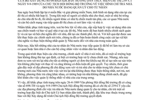 Thông tư 04-BXD/XDCB/DT đình chỉ trả nhà Nhà nước quản lý cho tư nhân hướng dẫn Chỉ thị 239-CT