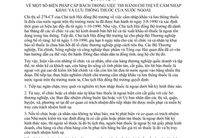 Quyết định  366-CT biện pháp cấp bách trong việc thi hành chỉ thị về cấm nhập khẩu và lưu thông thuốc lá của nước ngoài