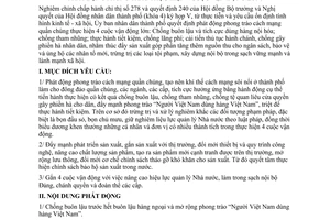 Chỉ thị 47/CT-UB phát động phong trào thực hiện 4 cuộc vận động lớn