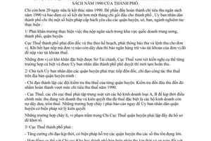 Chỉ thị 52/CT-UB biện pháp cấp bách hoàn thành chỉ tiêu thu ngân sách năm 1990 thành phố Hồ Chí Minh