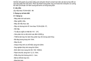 Tiêu chuẩn Việt Nam TCVN 5281:1990 về thức ăn chăn nuôi - Phương pháp xác định hàm lượng lizin