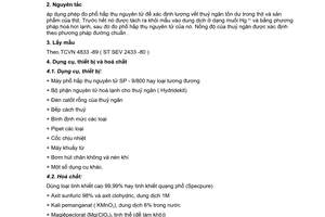 Tiêu chuẩn Việt Nam TCVN 5152:1990 về thịt và sản phẩm thịt - phương pháp xác định hàm lượng thuỷ ngân (Hg) do Ủy ban Khoa học Nhà nước ban hành