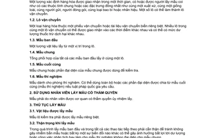 Tiêu chuẩn Việt Nam TCVN 5139:1990 về nông sản thực phẩm - phương pháp lấy mẫu để xác định dư lượng thuốc trừ dịch hại do Ủy ban Khoa học Nhà nước ban hành