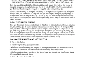 Thông tư 04-BTC/TT trích thưởng người có công phát hiện bắt giữ hàng lậu