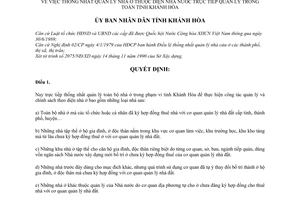 Quyết định 87/UB thống nhất quản lý nhà ở thuộc diện nhà nước