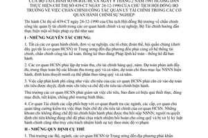 Thông tư 08-BTC/HCVX chấn chỉnh công tác quản lý tài chính cơ quan hành chính sự nghiệp hướng dẫn Chỉ thị 439-CT