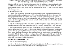 Thông tư 10-BTC/HCVX quy định chi tiêu hội nghị các cấp cả nước
