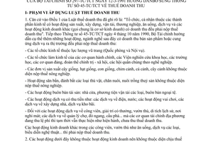 Công văn 297-TC/TCT bổ sung TT 45-TC/TCT về thuế doanh thu