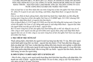 Thông tư 07-BYT/TT hướng dẫn đăng ký công ty nước ngoài được phép xuất nhập khẩu thuốc nguyên liệu làm thuốc tổ chức công ty Việt Nam