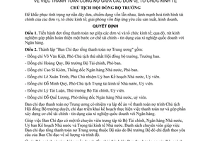 Quyết định  88-CT  thanh toán công nợ giữa các đơn vị, tổ chức kinh tế