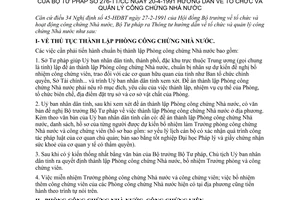 Thông tư 276-TT/CC hướng dẫn tổ chức quản lý công chứng Nhà nước