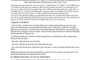 Thông tư 30-BTC/TCT chế độ quản lý thu thuế ngành khai thác thuỷ sản