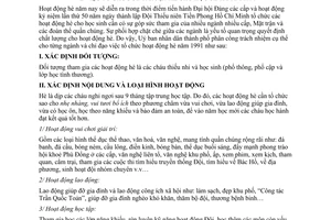 Chỉ thị 14/CT-UB tổ chức sinh hoạt hè học sinh năm 1991