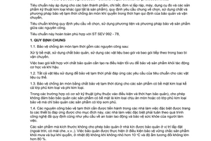 Tiêu chuẩn Việt Nam TCVN 5338:1991 (ST SEV 992 - 78) về Bảo vệ ăn mòn - Yêu cầu chung về bảo vệ tạm thời kim loại do Ủy ban Khoa học và Nhà nước ban hành