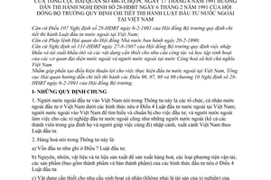 Thông tư 486-TCHQ/PC Luật Đầu tư nước ngoài tại Việt Nam hướng dẫn Nghị định 28-HĐBT