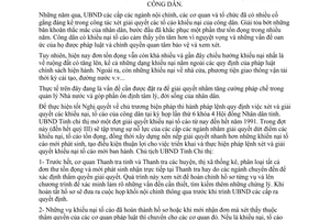 Chỉ thị 12/CT.UB năm 1991 tiến hành một đợt xét giải quyết khiếu nại tố cáo An Giang