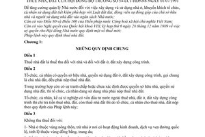 Pháp lệnh Thuế Nhà, Đất 1991 54-LCT/HĐNN8