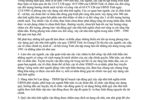 Chỉ thị 13/CT.UB xây dựng quỹ phong trào căn nhà tình nghĩa An Giang 1991